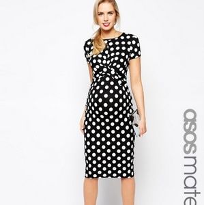 Asos Polka Dot Maternity Dress